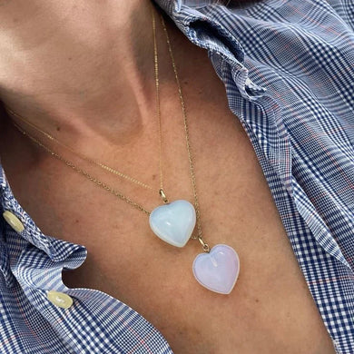 Opalite Heart Necklace