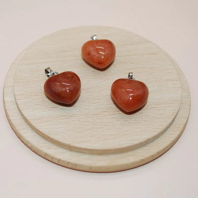 Red Aventurine Heart Necklace