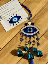 Load image into Gallery viewer, Evil Eye Wind Chime for Protection