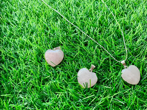 Rose Quartz Heart Necklace