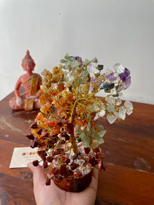 7 Chakra Crystal Tree wired-Small