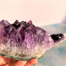 Load image into Gallery viewer, Large Amethyst Crystal Cluster (Benefits Physically, Mentally &amp; Spiritually)