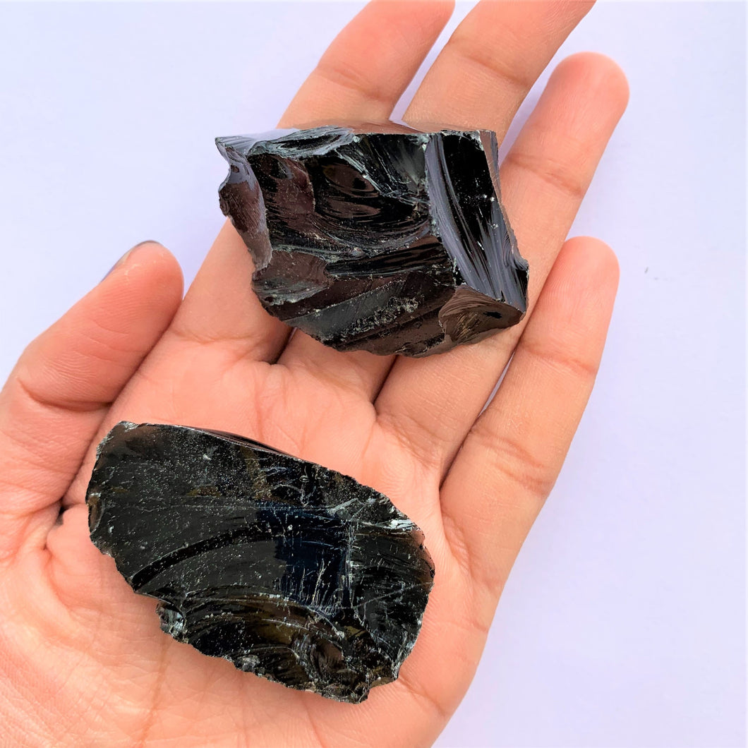 Black Obsidian Rough (Cleanse Negativity, Aura & Protection)