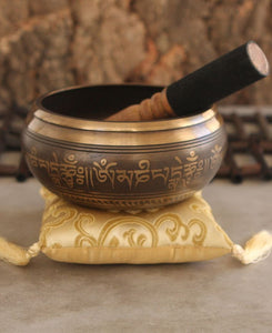 Tibetan Singing bowl - Easy to Play~ Creates Beautiful Sound for Holistic Healing, Meditation & Relaxation