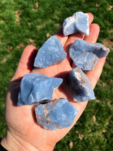 Angelite Rough Pocket Stone