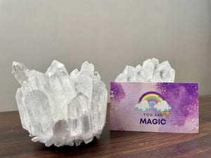 Natural Clear Quartz Cluster, AAA+ Crystal Cluster, Clear Quartz Point, Mineral Specimen, Healing Crystal