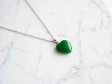 Load image into Gallery viewer, Jade Heart Necklace