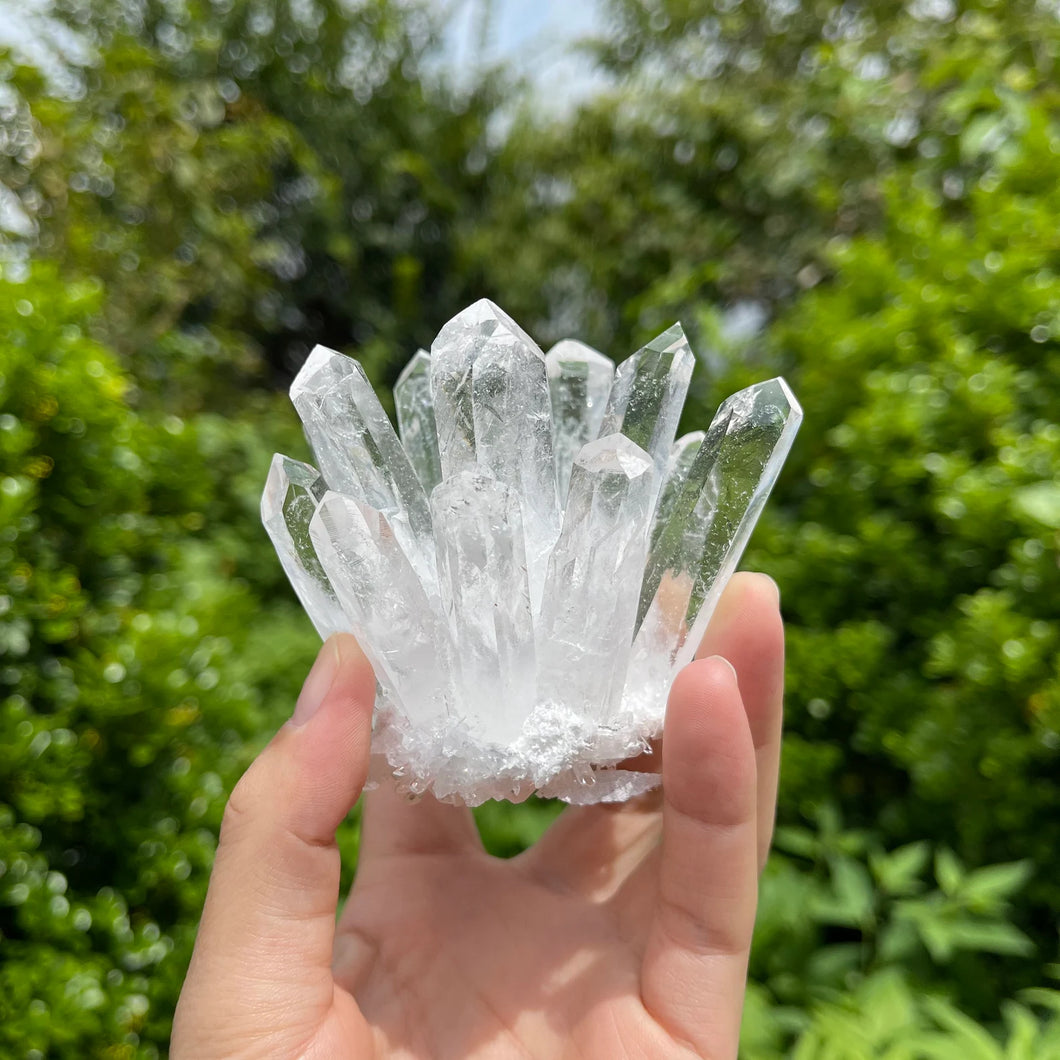 Natural Clear Quartz Cluster, AAA+ Crystal Cluster, Clear Quartz Point, Mineral Specimen, Healing Crystal