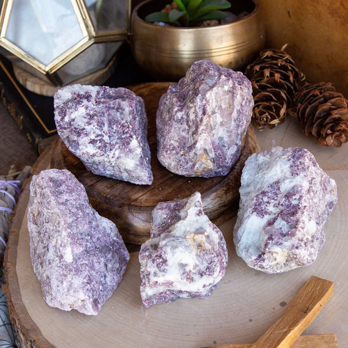 Lepidolite Rough Pocket Stone